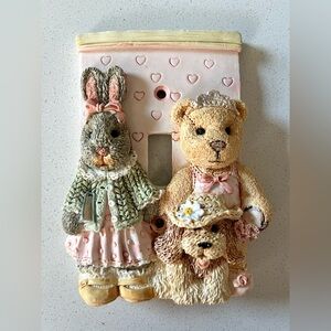 Childs Baby Light Switch Plate Friends Forever